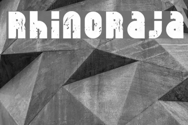RhinoRaja Font examples