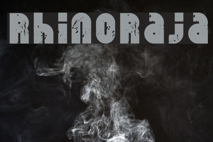 RhinoRaja Font examples