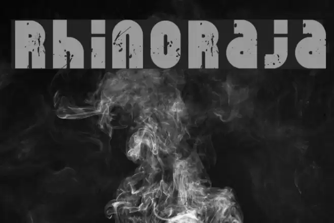 RhinoRaja Font examples