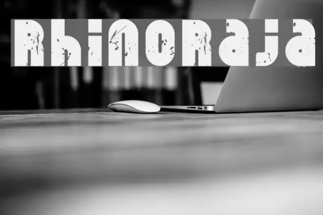 RhinoRaja Font examples