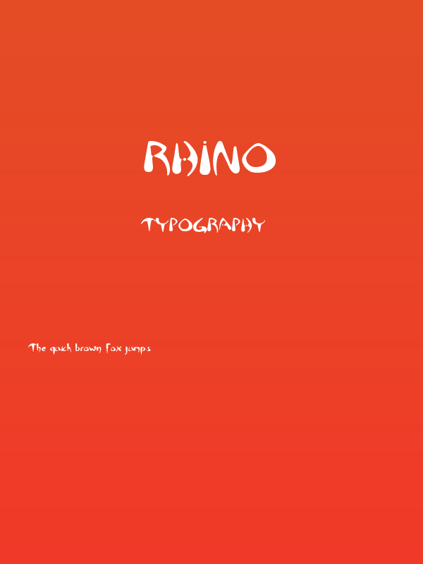 Rhino Poster