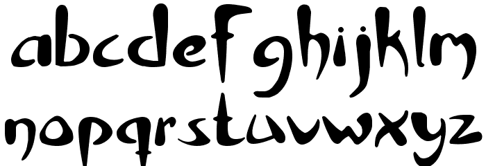 Rhino Font LOWERCASE