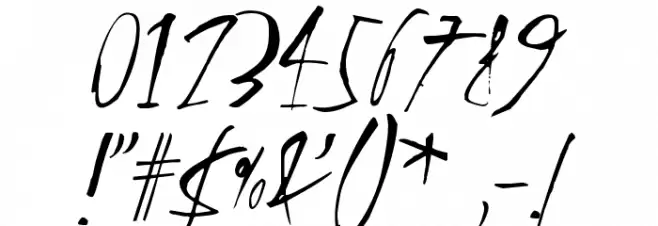 Rhinoceros Font OTHER CHARS