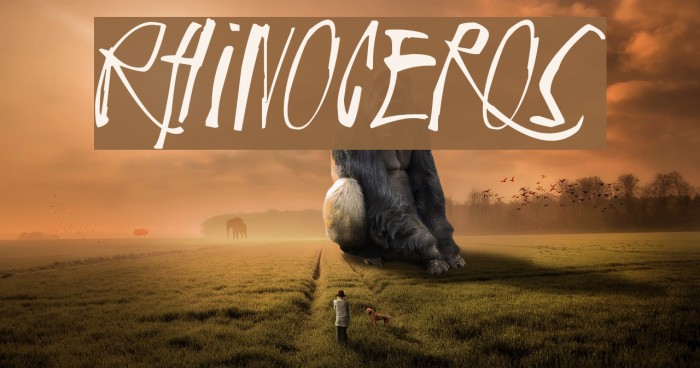 Rhinoceros Font examples