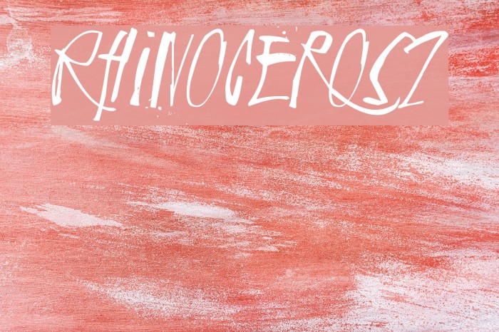 Rhinoceros2 Font examples