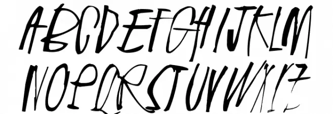 Rhinoceros Schriftart Groß