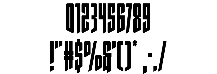 Rhinoclops Condensed Font OTHER CHARS