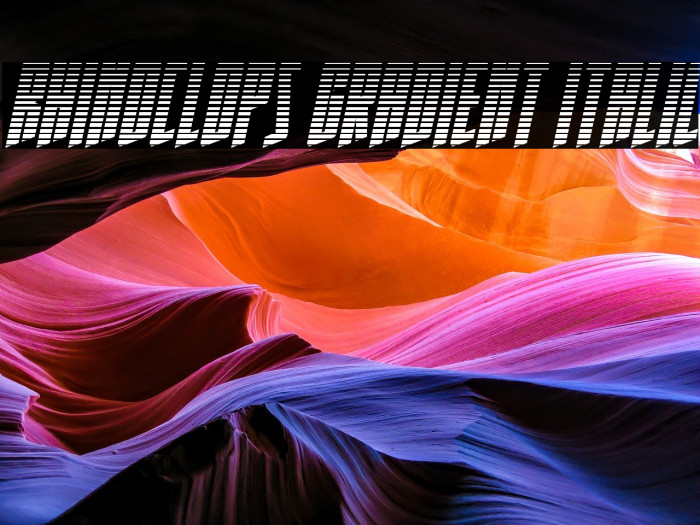Rhinoclops Gradient Italic Example 2