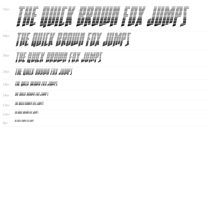 Rhinoclops Gradient Italic Waterfall