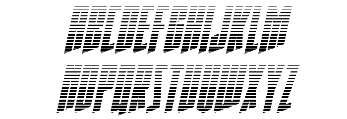 Rhinoclops Gradient Italic Font LOWERCASE