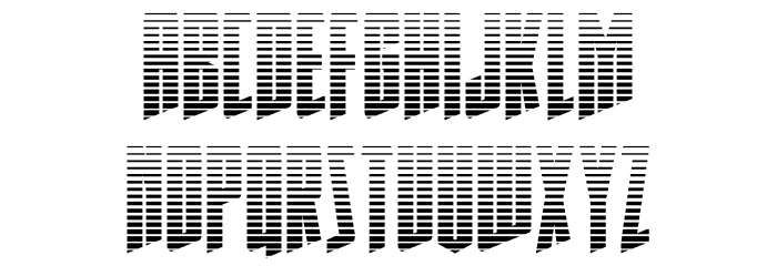 Rhinoclops Gradient Font LOWERCASE