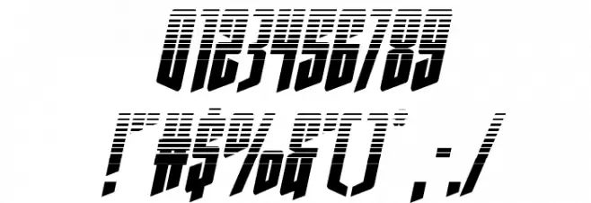 Rhinoclops Halftone Italic Font OTHER CHARS