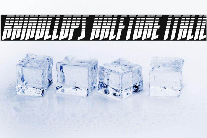 Rhinoclops Halftone Italic Example 1