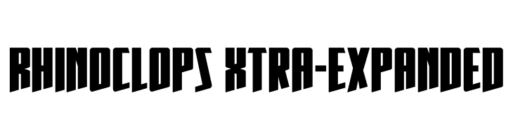 Rhinoclops Xtra-Expanded  フリーフォントのダウンロード