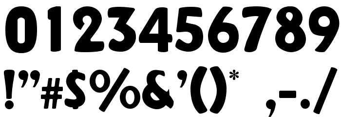 Rhinofon Normal Font OTHER CHARS