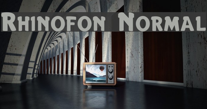 Rhinofon Normal Font examples