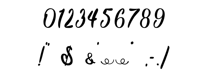 Rhinos Land - Personal Use Font OTHER CHARS