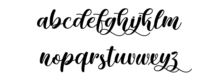 Rhinos Land - Personal Use Font LOWERCASE