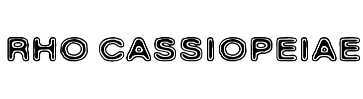 Rho Cassiopeiae Font