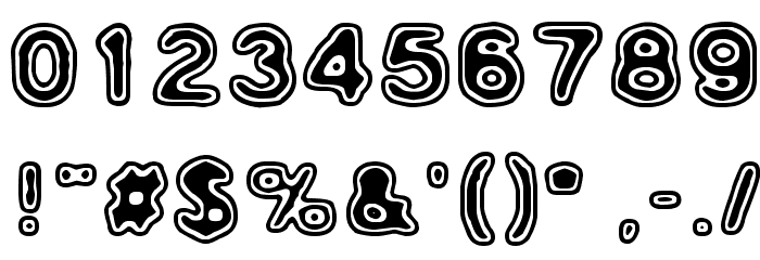 Rho Cassiopeiae Font OTHER CHARS