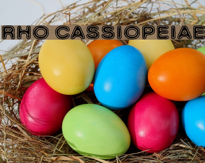 Rho Cassiopeiae Font examples