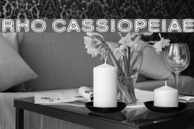 Rho Cassiopeiae Font examples