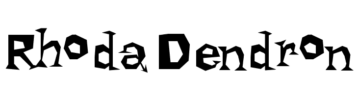 Rhoda Dendron  フリーフォントのダウンロード