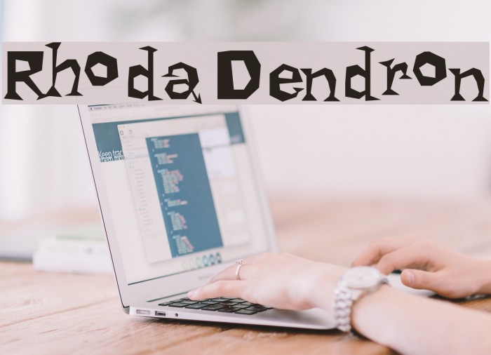 Rhoda Dendron Font examples