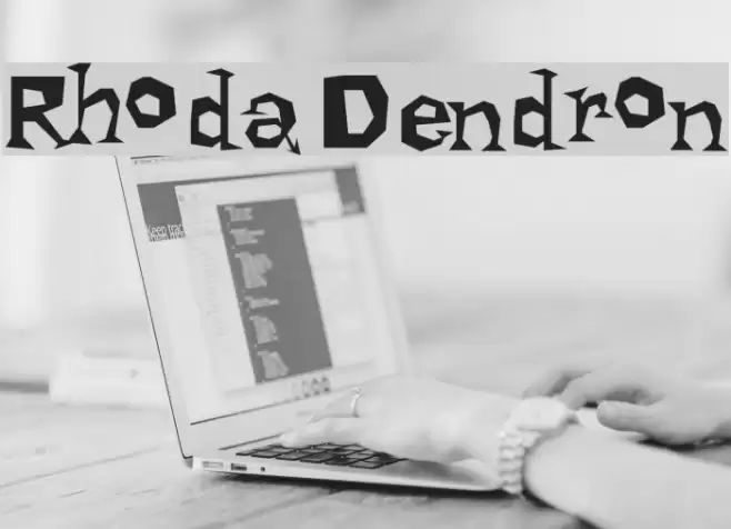 Rhoda Dendron フォント examples
