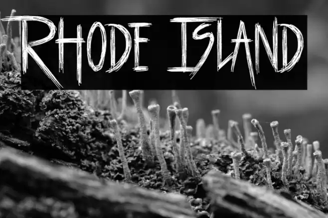 Rhode Island Schriftart examples