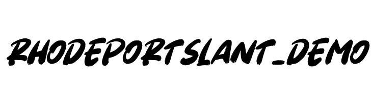 Rhodeport Slant_DEMO  baixar fontes gratis