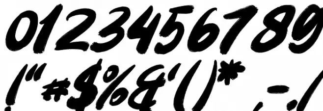 Rhodeport Slant_DEMO Font OTHER CHARS