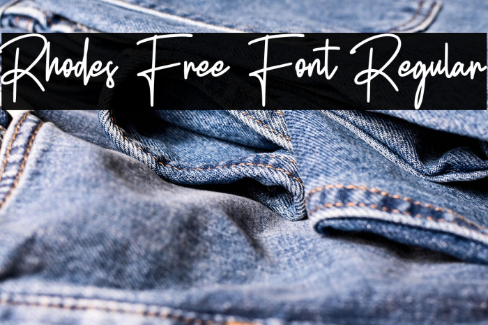 Rhodes Free Font Regular Example 2