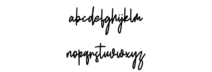 Rhodes Free Font Regular Font LOWERCASE