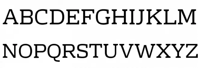 Rhodium Libre Font Litere mari