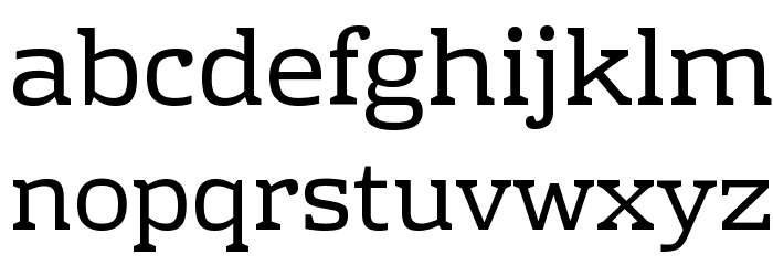 Rhodium Libre Font LOWERCASE
