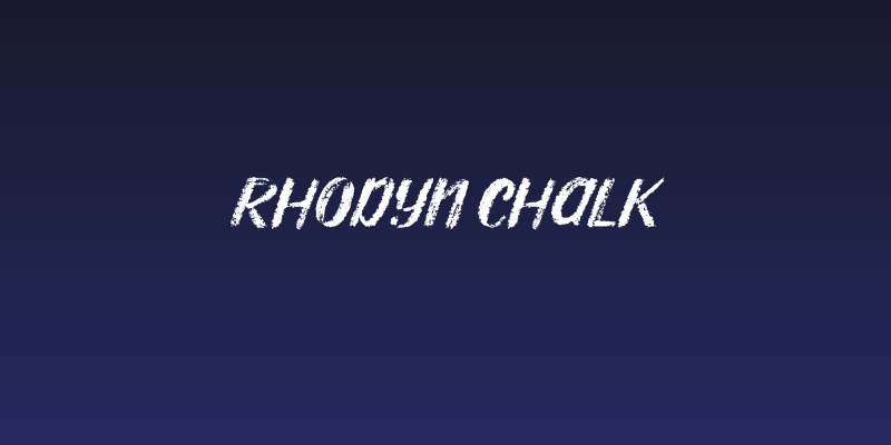 Rhodyn Chalk Social Header