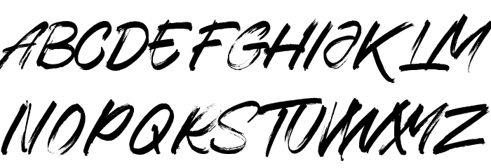 Rhogsainel Font LOWERCASE