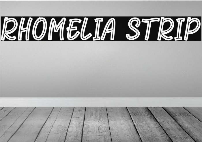 Rhomelia Strip Font examples