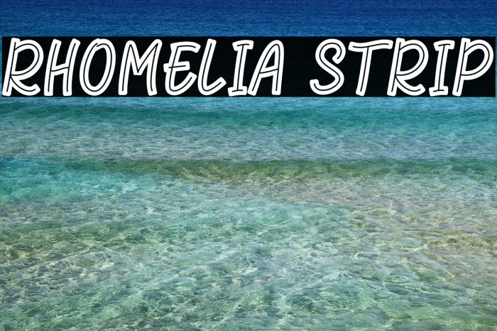 Rhomelia Strip Font examples