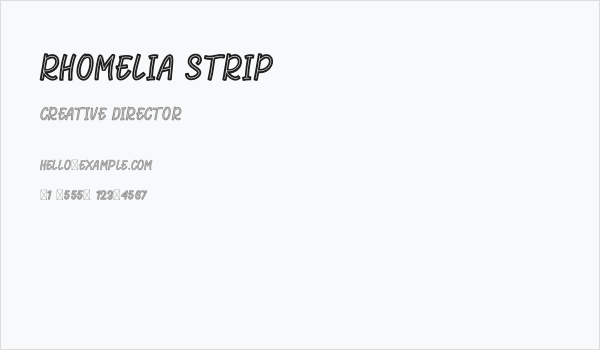 Rhomelia Strip Business Card