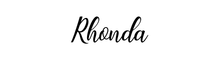 Rhonda  Frei Schriftart Herunterladen