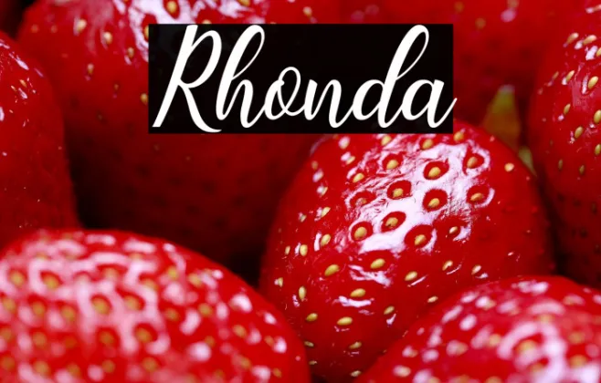 Rhonda Example 1