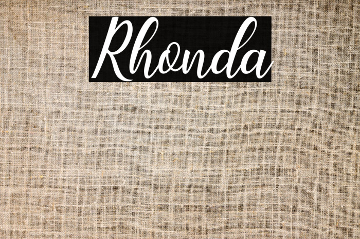 Rhonda Example 3