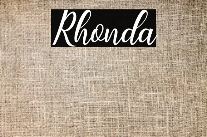 Rhonda Example 3