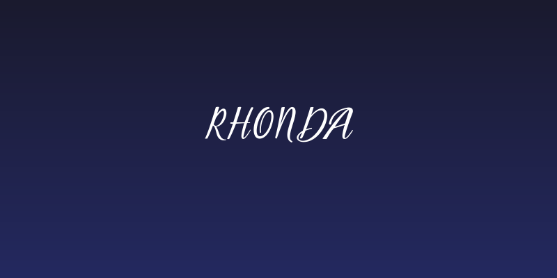Rhonda Social Header