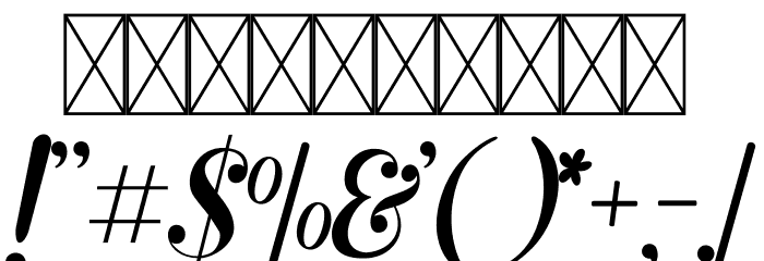 Rhonde Free フォント その他の文字