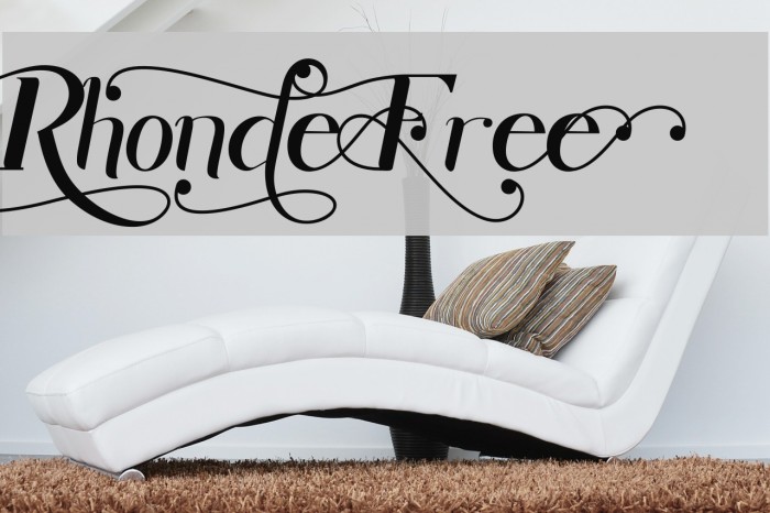 Rhonde Free フォント examples