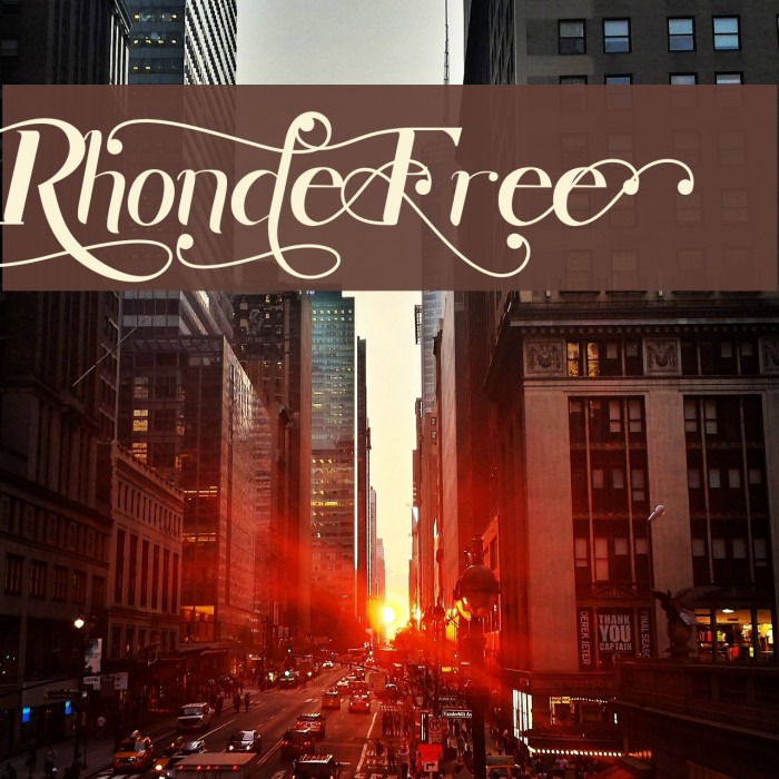 Rhonde Free フォント examples