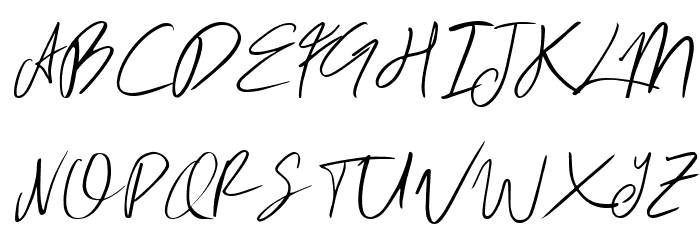 Rhoutte Ganol Demo Italic Font UPPERCASE